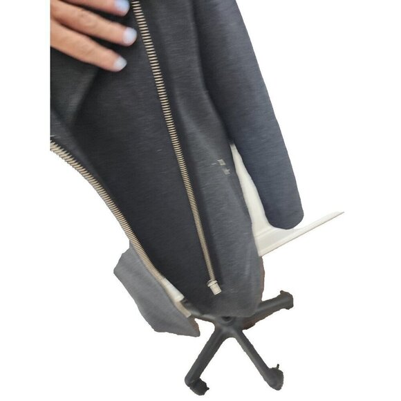 Aritzia Wilfred Free Coat Charcoal Gray Wool Cashmere Moto Fei Women's Small - Picture 7 of 11